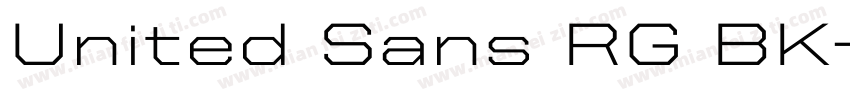 United Sans RG BK字体转换